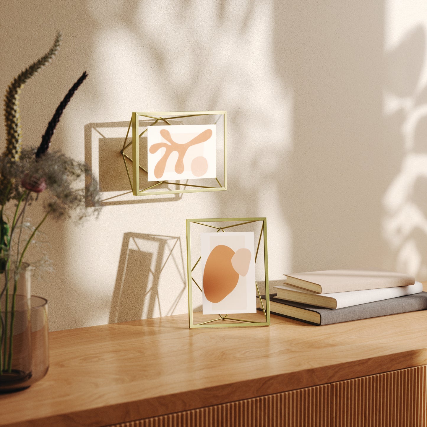 Prisma Picture Frame 4" x 6" - Matte Brass