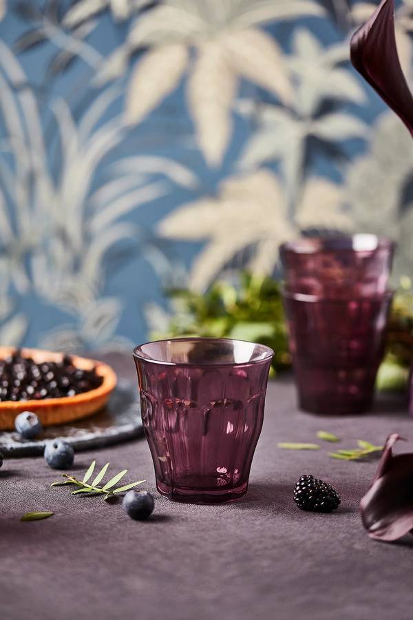 Le Picardie® Glass Tumbler (Set of 4), 25cL/8.375oz - Plum