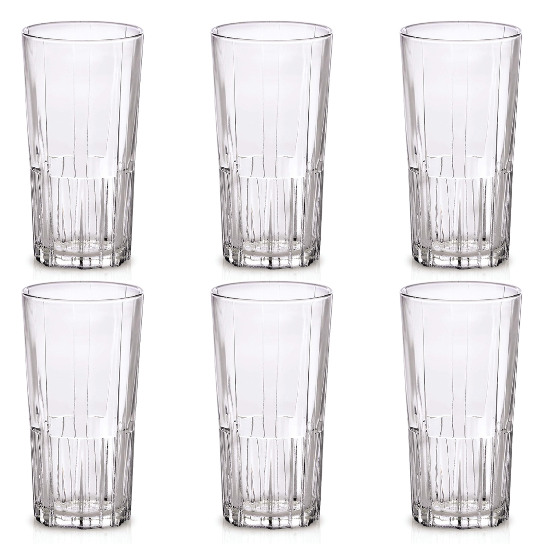 Jazz® Glass Highball Tumbler (Set of 6), 17cL/5.625oz - Clear