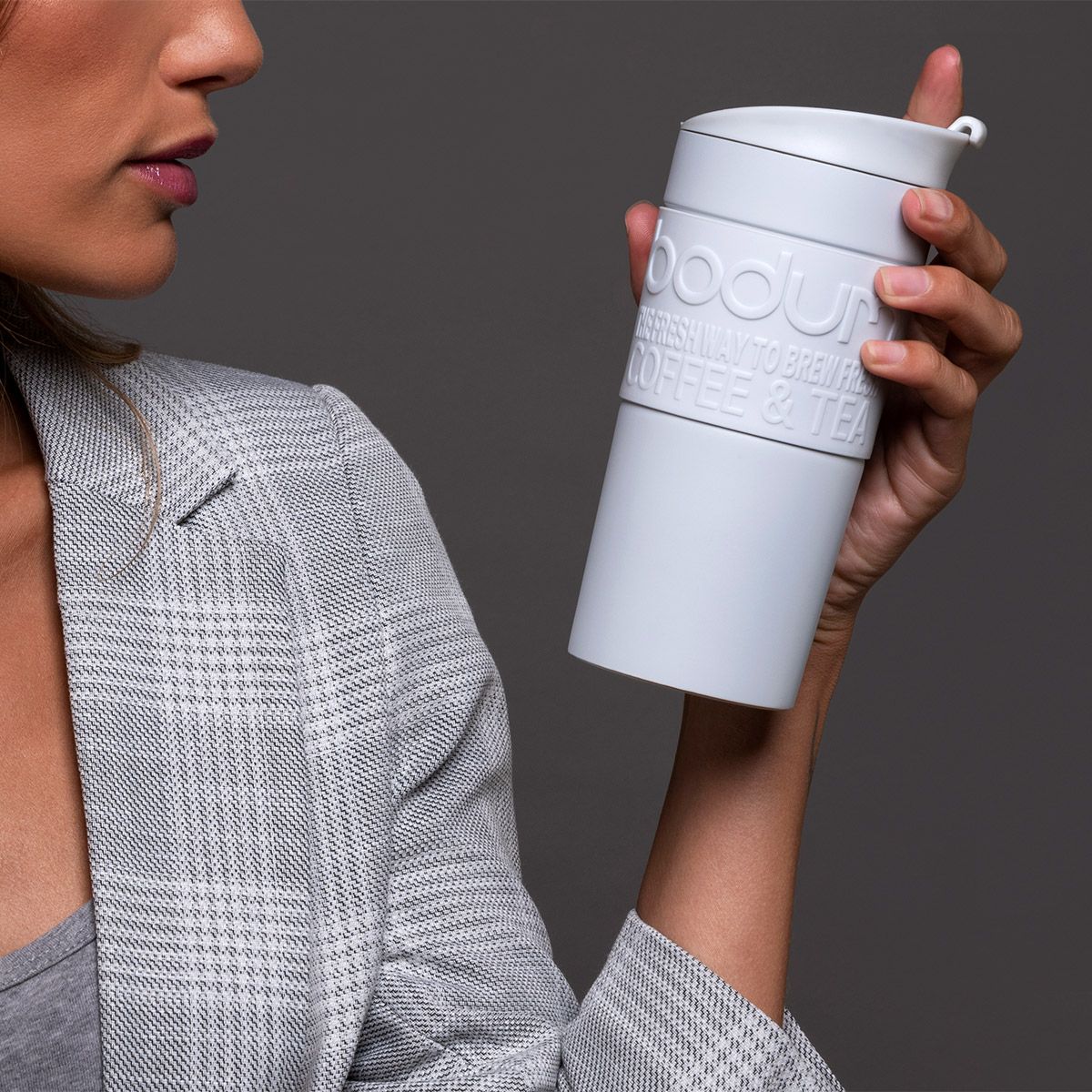 Travel Mug Stainless Steel (Colored Body), 0.35L/12oz - Shadow