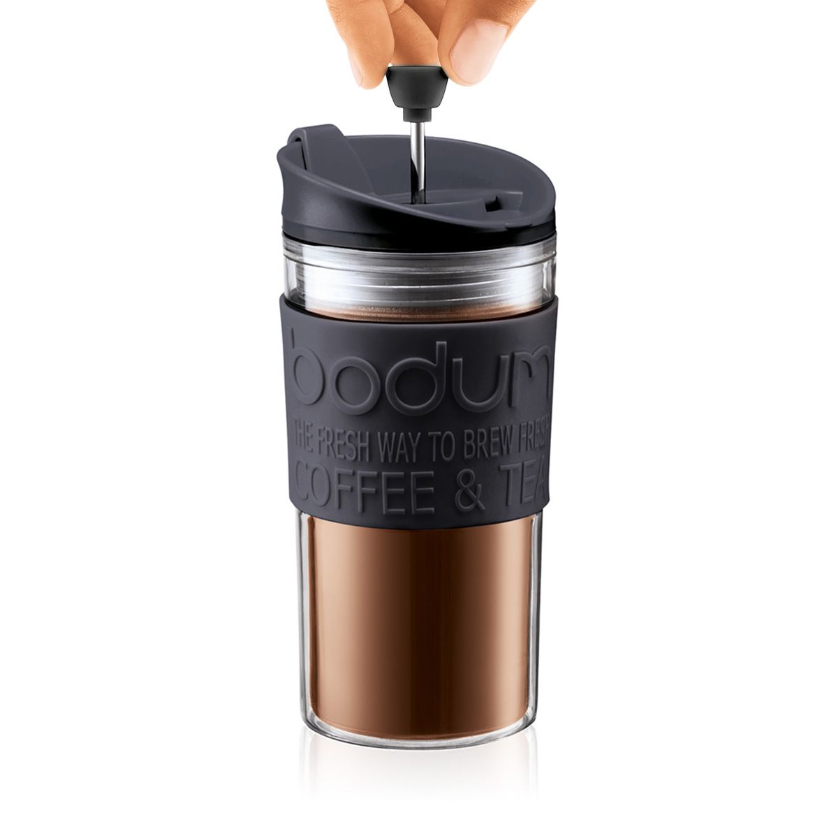 Travel Press Coffee Maker, 0.35L/12oz - Black