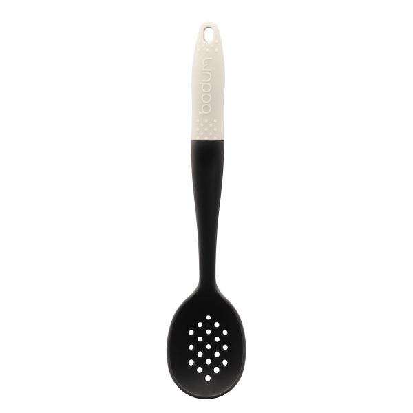 Bistro Slotted Serving Spoon - Off White