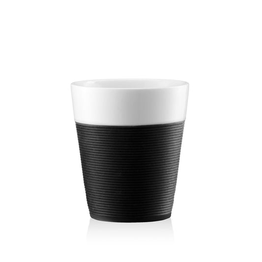 Bistro Mug With Silicone Sleeve Pair (Set of 2), 350ml