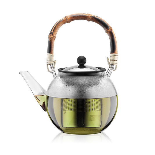 Assam Tea Pot with Bamboo Handle, 1.0L