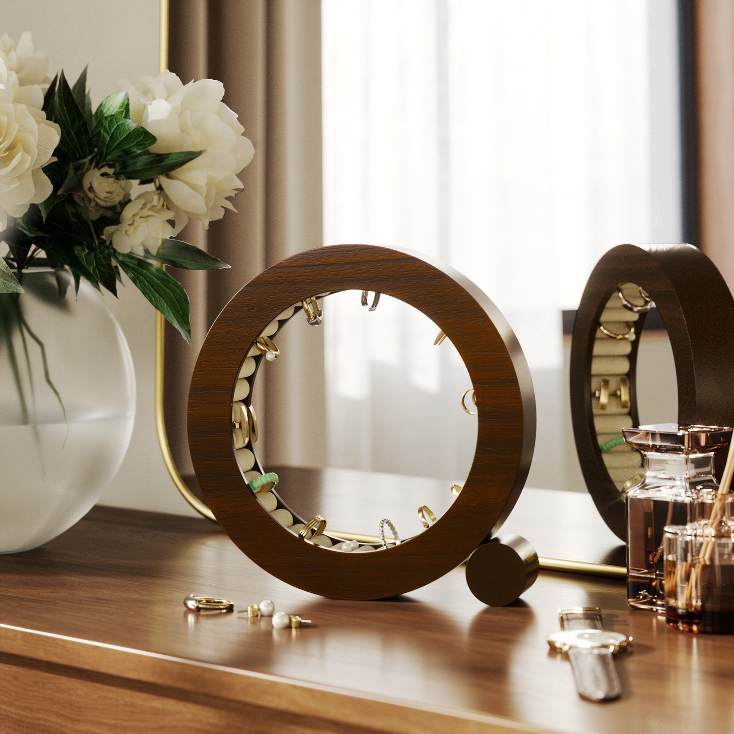 Ferris Wheel Organizer - Walnut