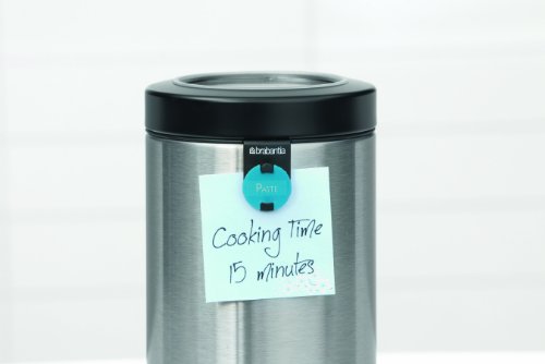 Window Lid Canister (with Measuring Spoon) 1.4 Litre - Matt Steel Fingerprint Proof