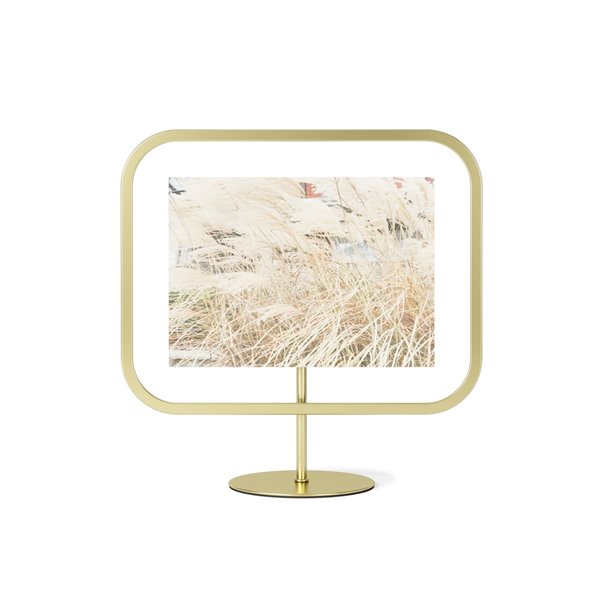 Infinity Sqround Picture Frame 5"x7" - Matte Brass