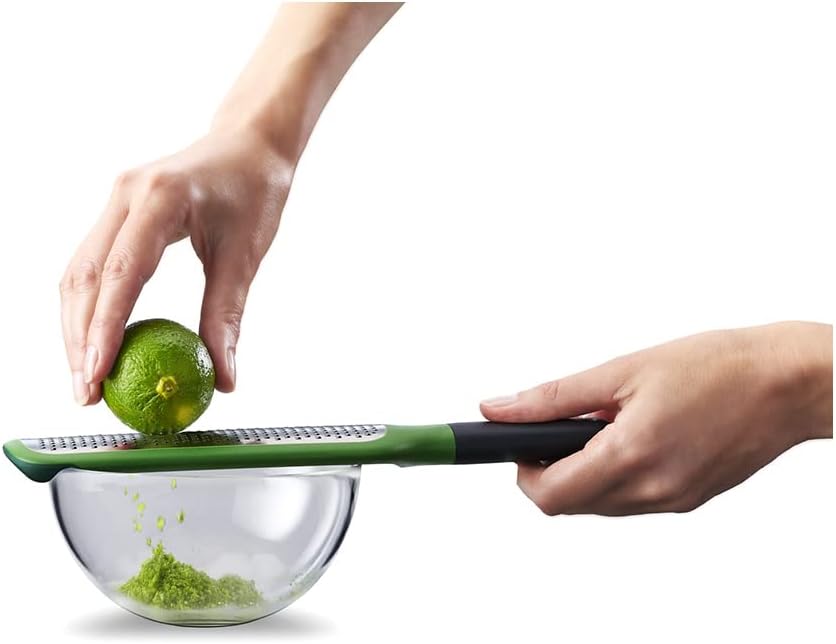 GripGrater Paddle Grater with Bowl Grip (Fine) - Green