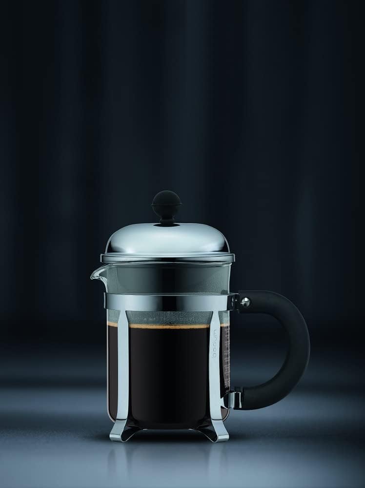 Chambord Coffee Press with Santoprene Handle&Knob 4-cup - Black