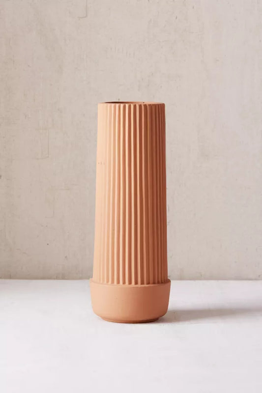 Pleated Vase - Earthenware