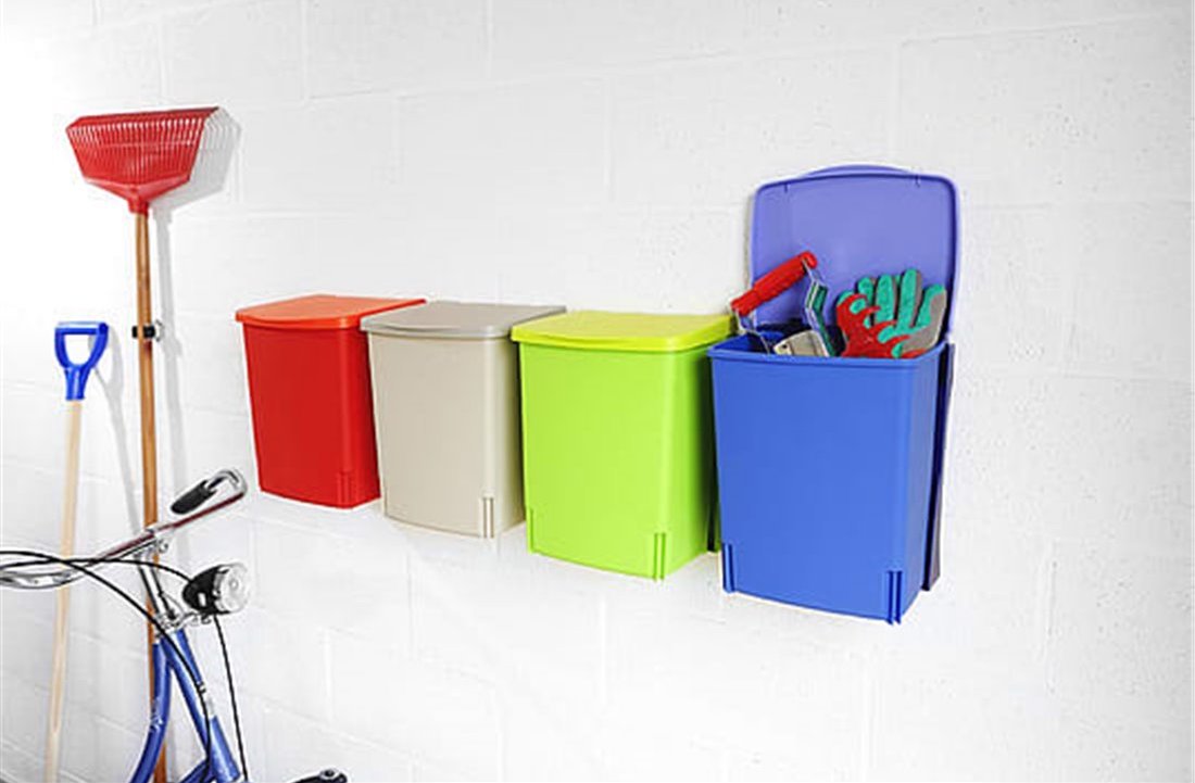 Built-in Bin 10 Litre Rectangular - Lavender