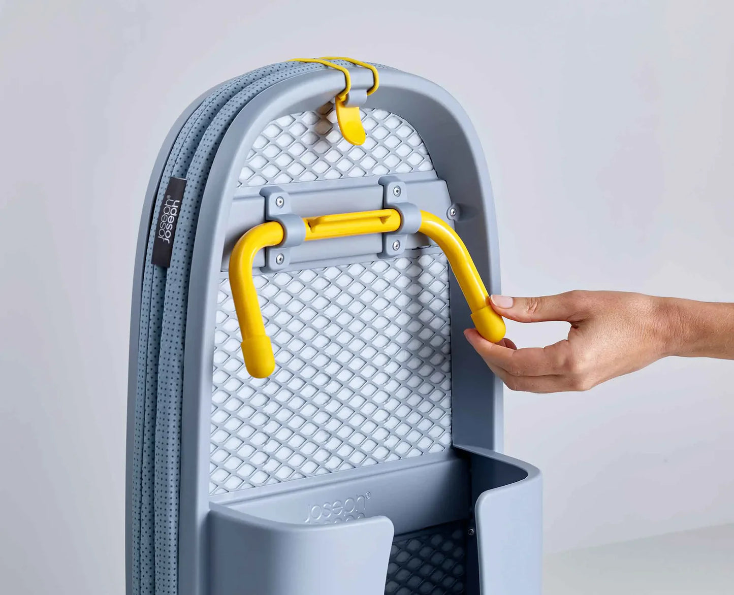 Pocket Folding Table-Top Ironing Board - Grey/Yellow