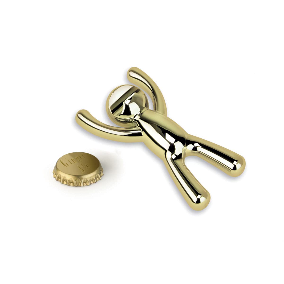 Buddy Corkscrew & Bottle Opener - Brass