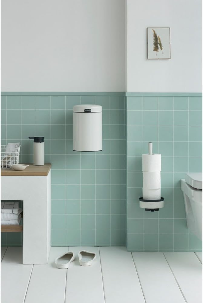 NewIcon Wall Mounted Bin Silent 3 Litre - White