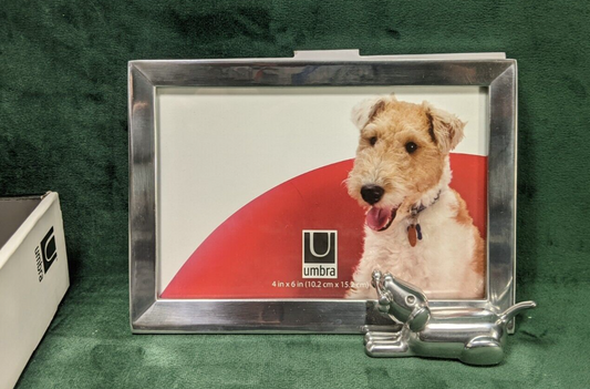 Memoire Dog Frame 4"x6" - Chrome