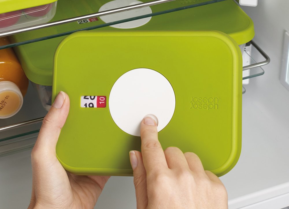 Dial Storage Container with Datable Lid Rectangular - 0.7L