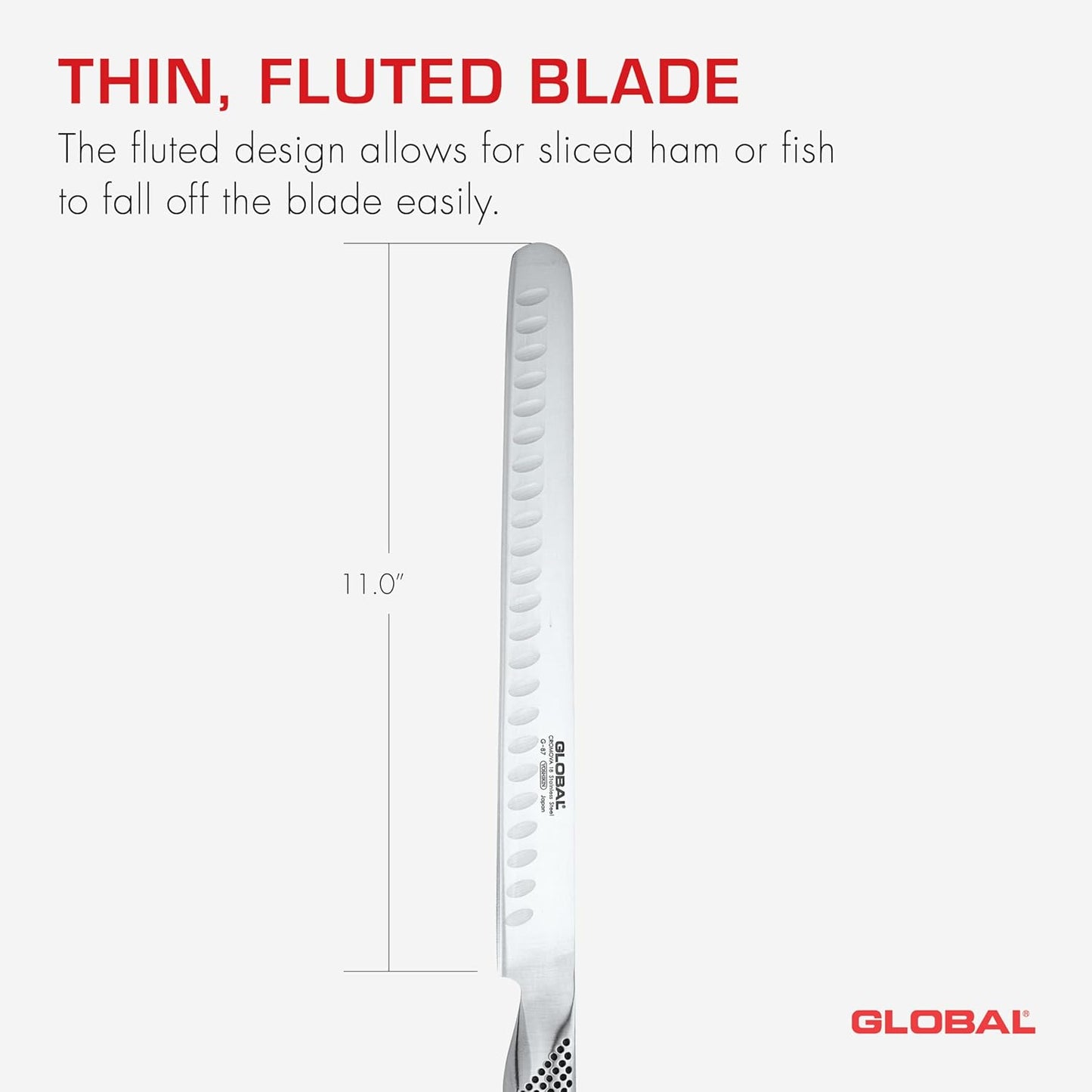 Ham/Salmon Knife (Fluted) - 27cm (G-87)