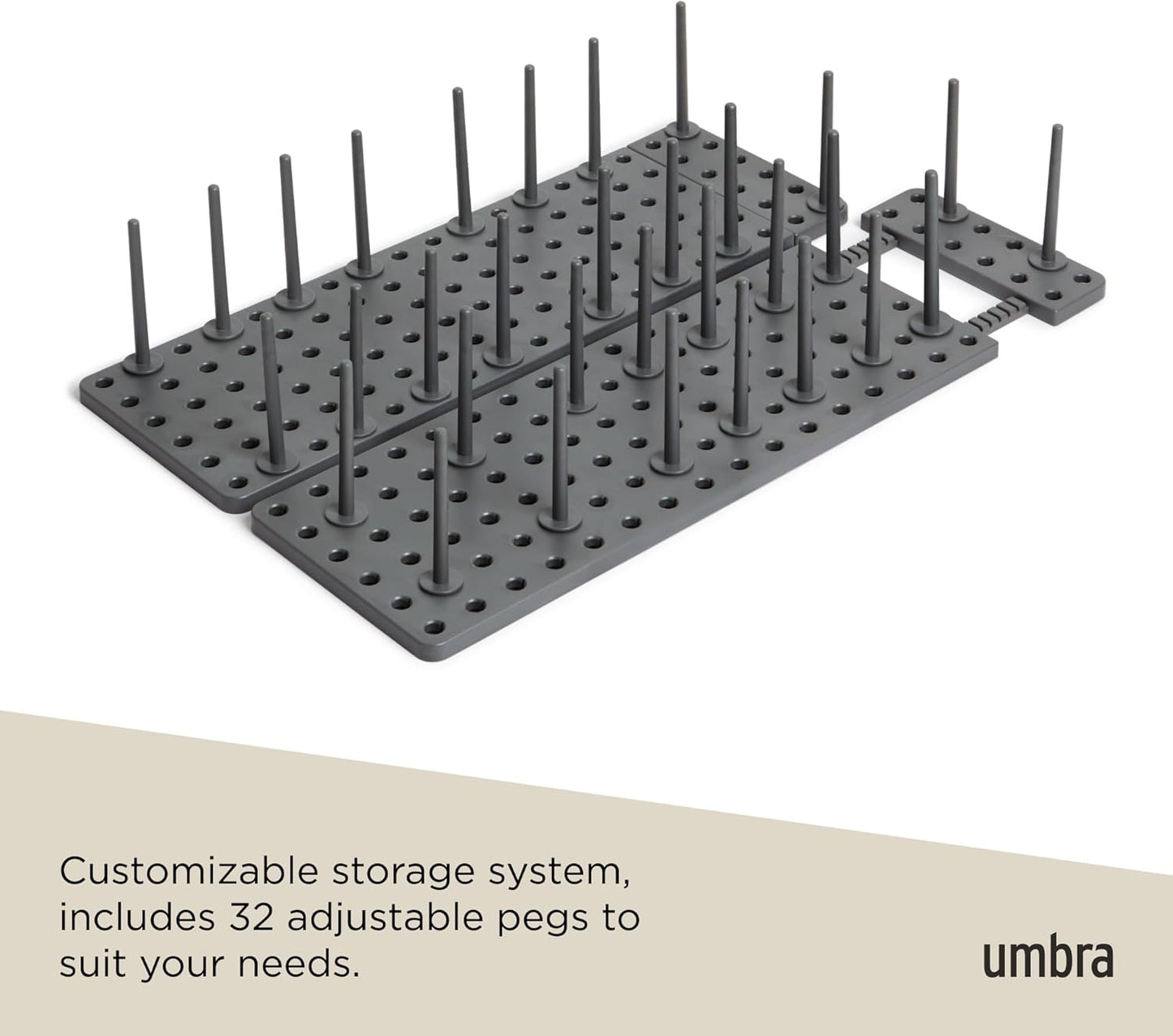 Peggy Drawer Organizer (Set of 2) - Charcoal