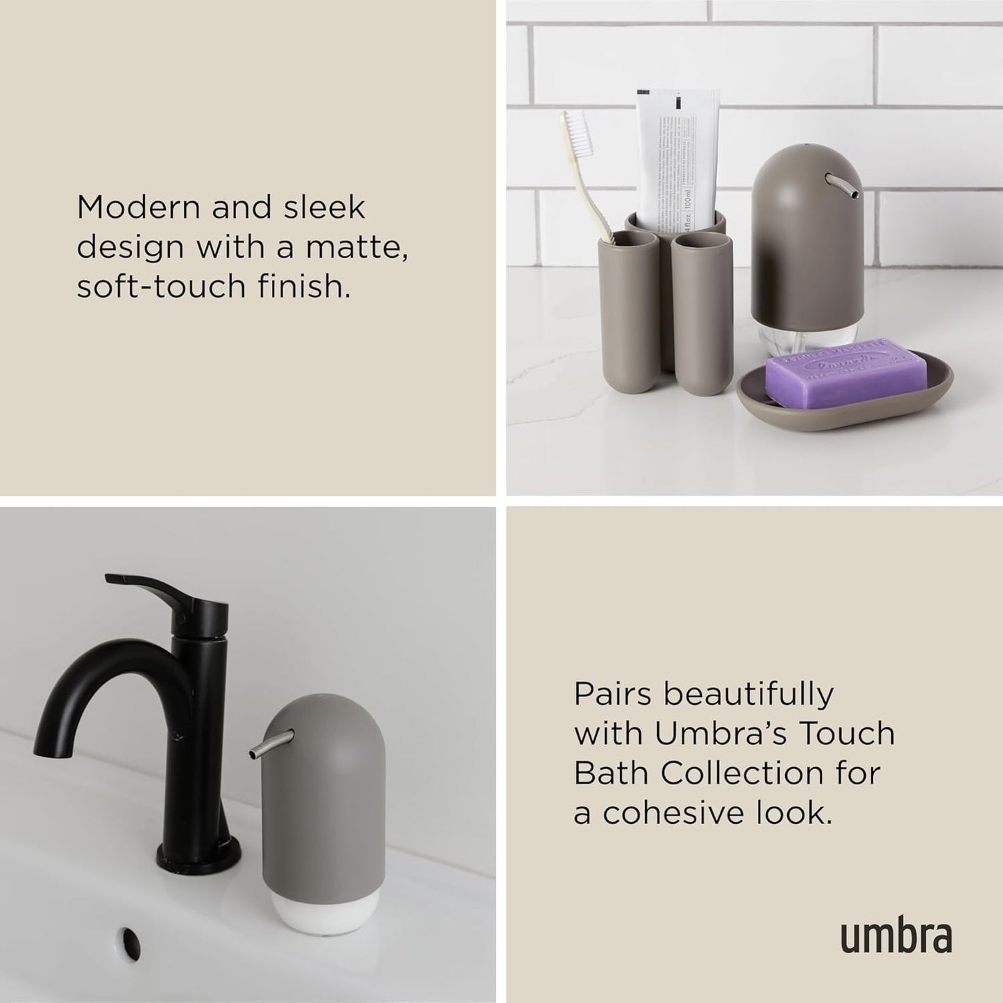 Touch Soap Pump - Grey