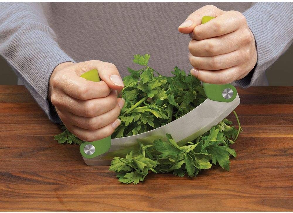 Mezzaluna Folding Herb Chopper - Green