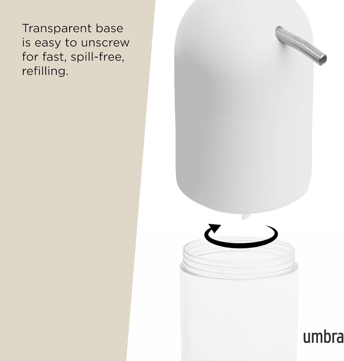 Touch Soap Pump - White