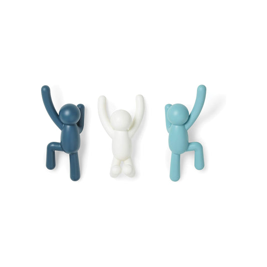 Buddy Hooks (Set of 3) - Blue Dual