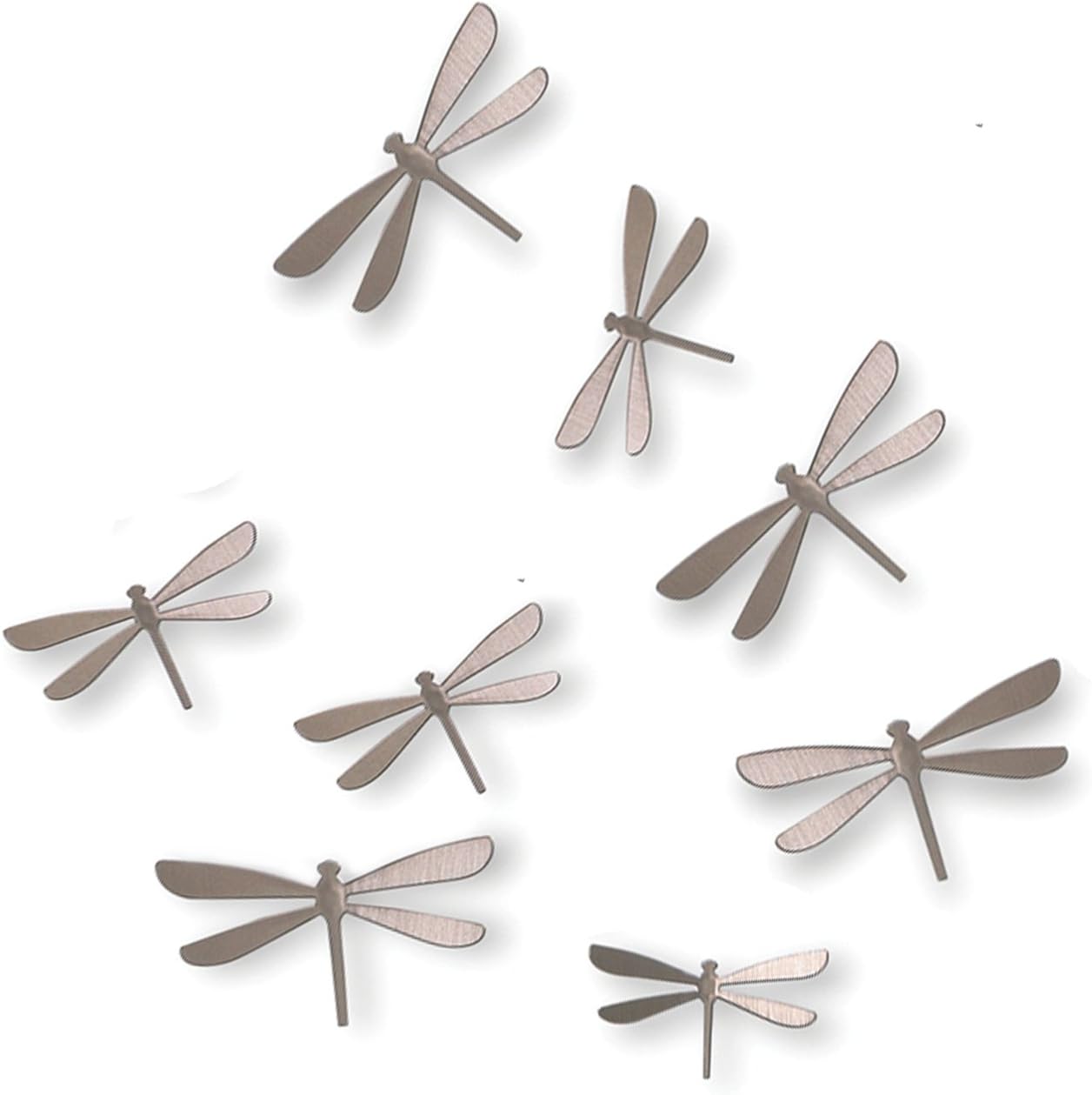 Wallflutter Wall Decor (8) Brushed Nickel