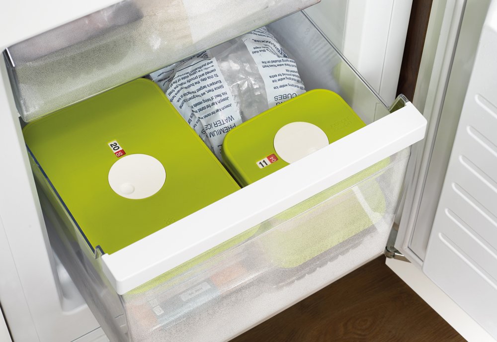 Dial Storage Container with Datable Lid Square - 0.9L