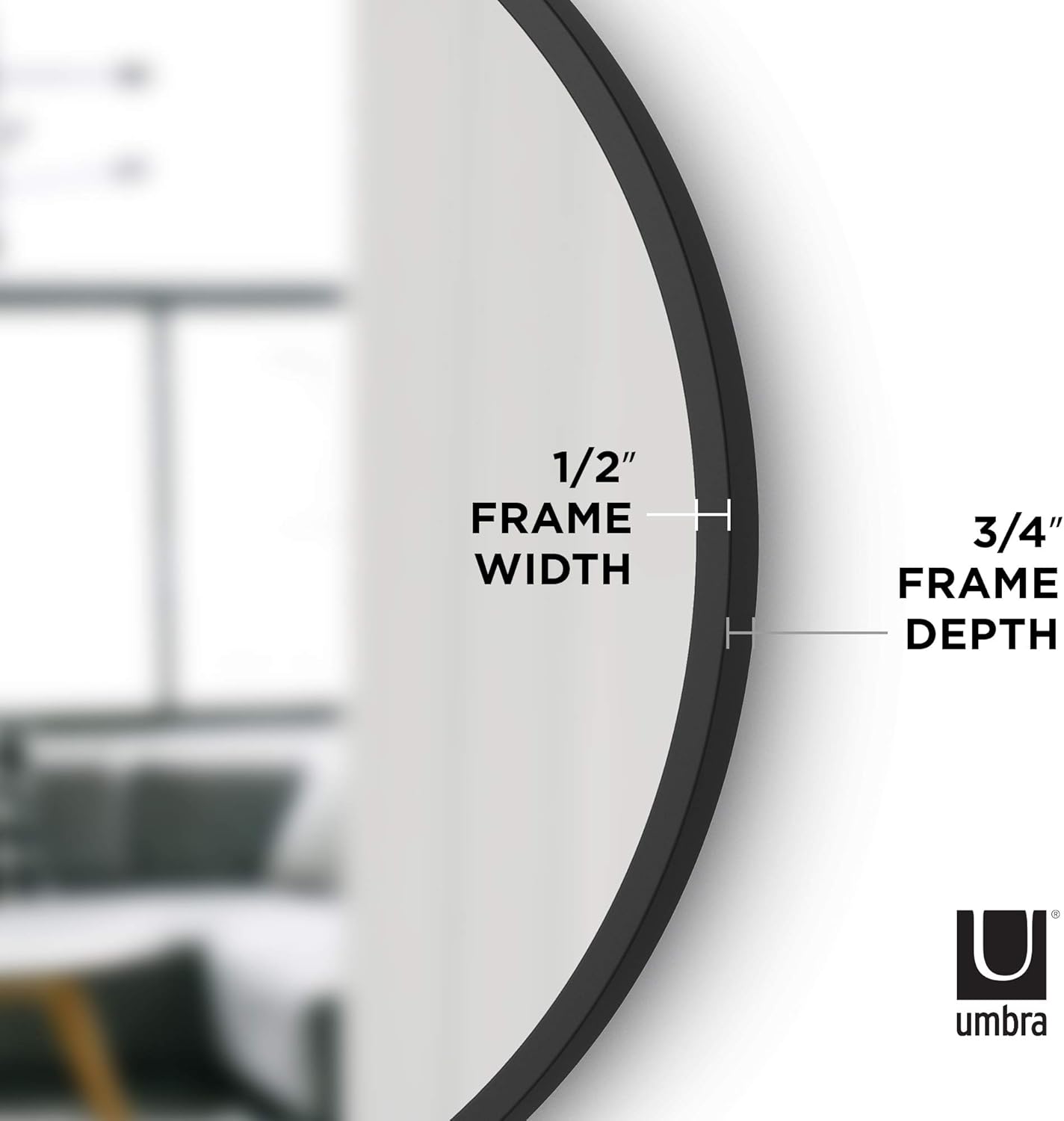 Hub Mirror 61cm - Black