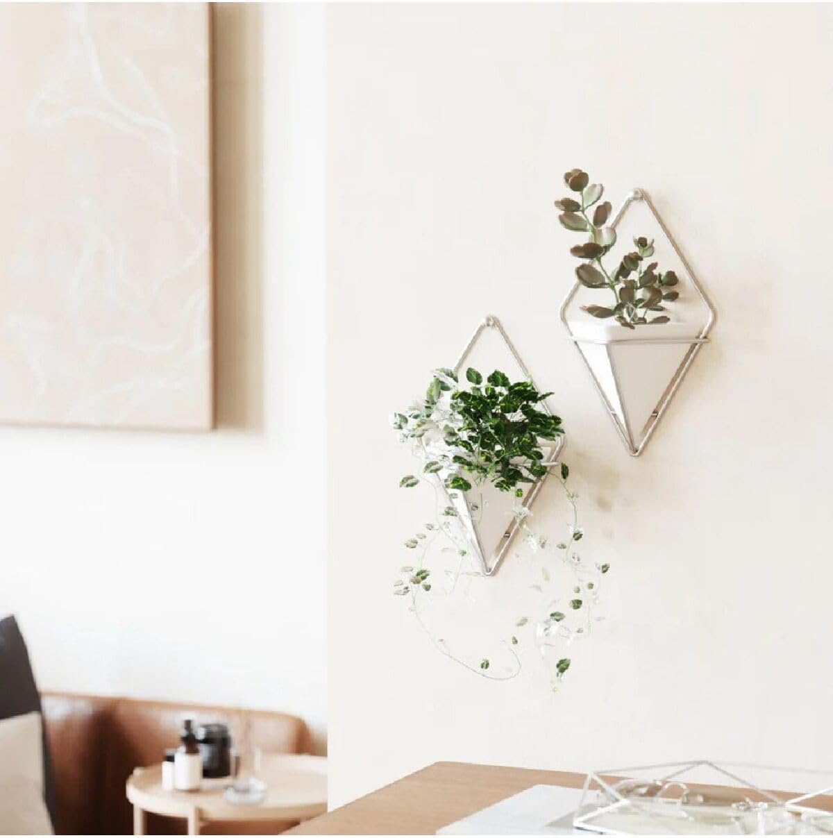 Trigg Wall Display (Set of 2) - White/Nickel