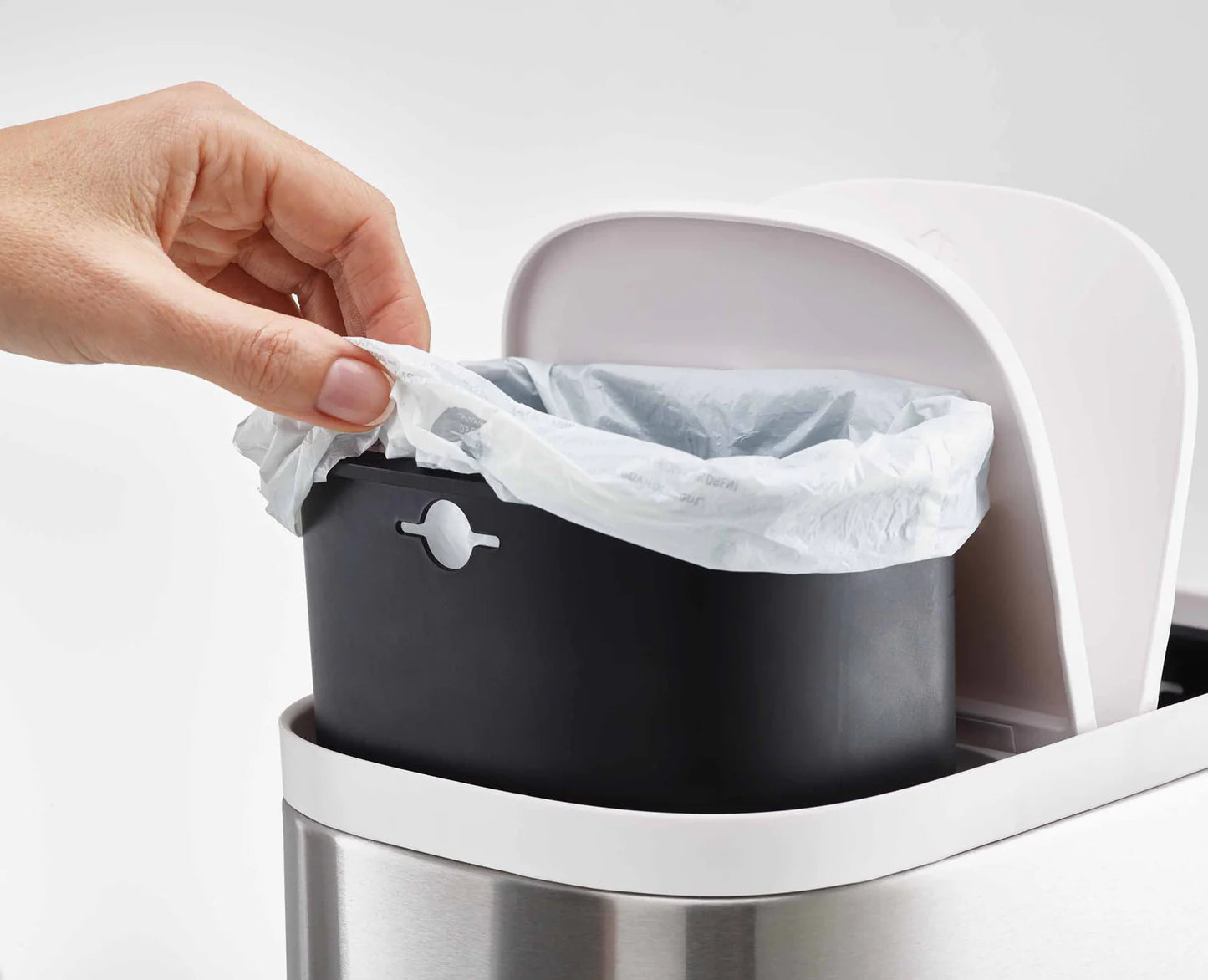 Split Steel Bathroom Waste Separation Bin