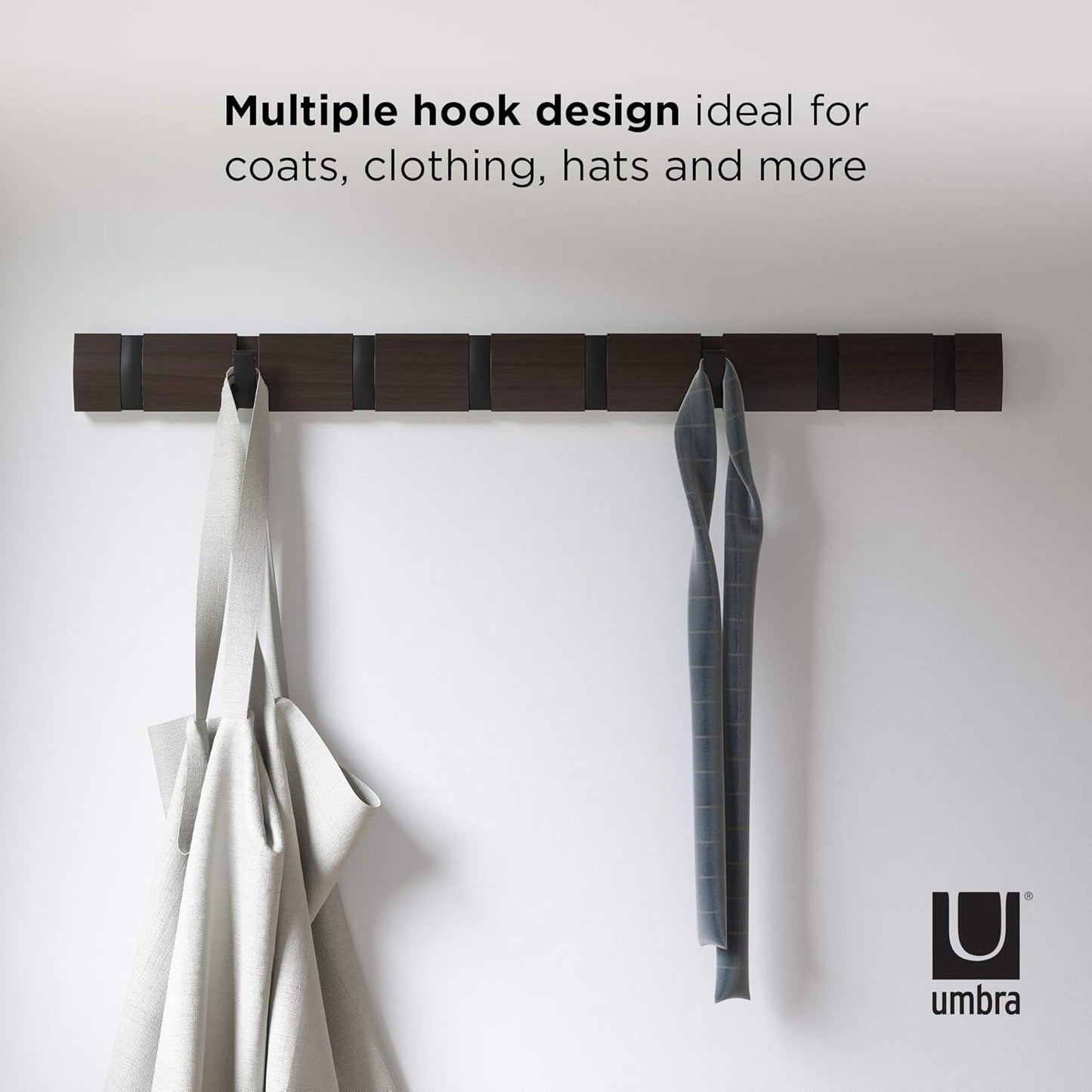 Flip 8 Hook - Black/Walnut