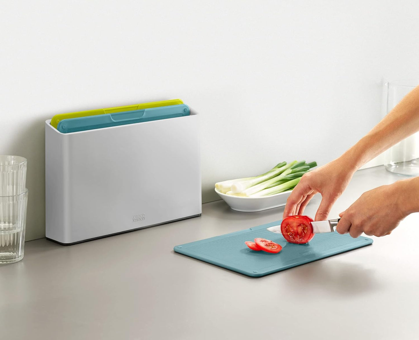 DUO 3-Piece Chopping Board Set with Case - Opal