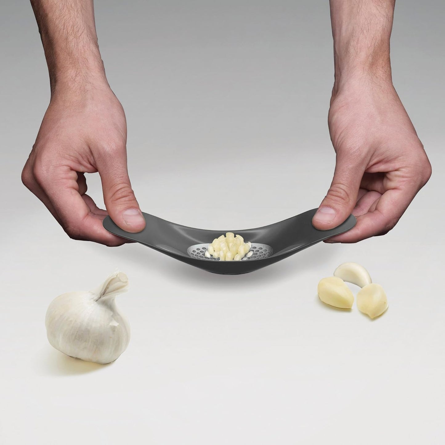 Rocker Garlic Crusher - Grey