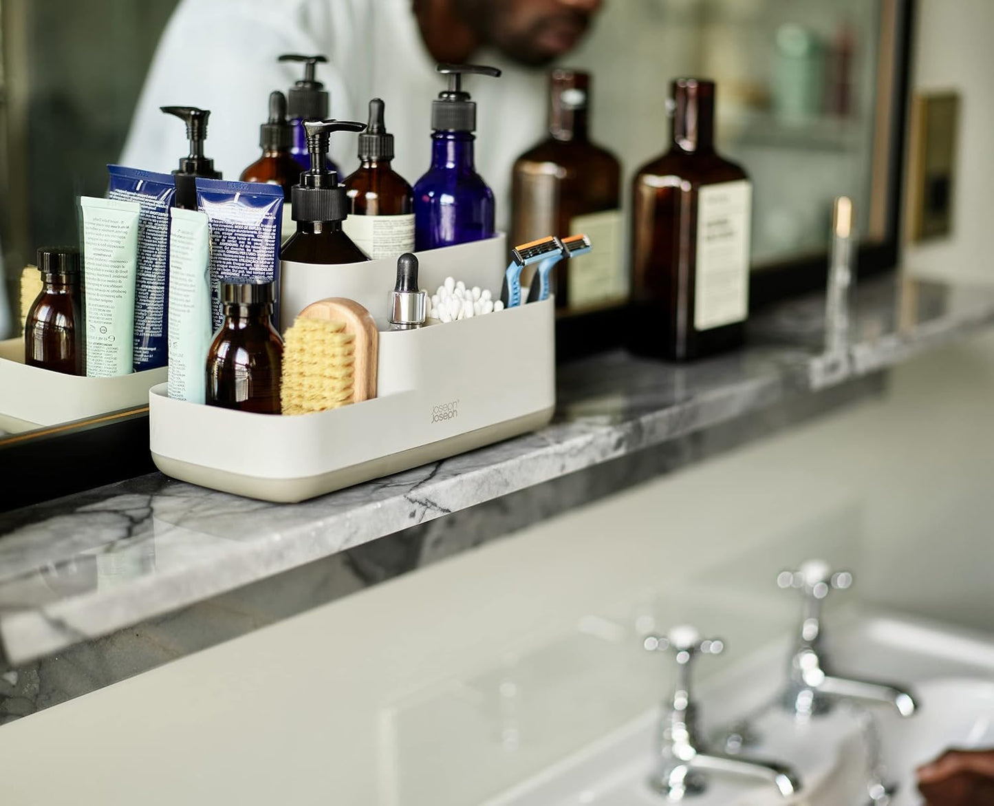 Easystore Bathroom Caddy - Ecru