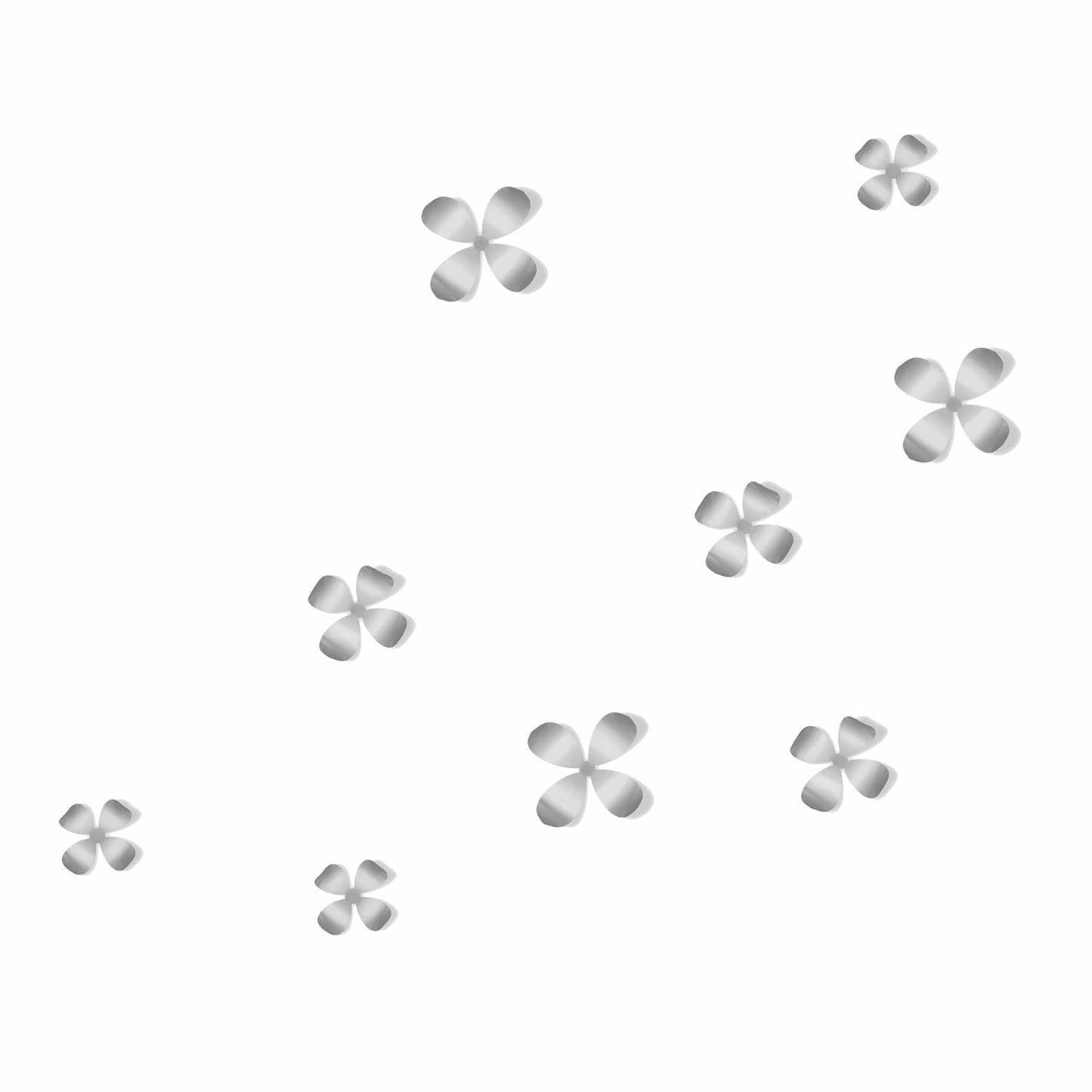 Metal Wallflower (Set of 9) - Nickel