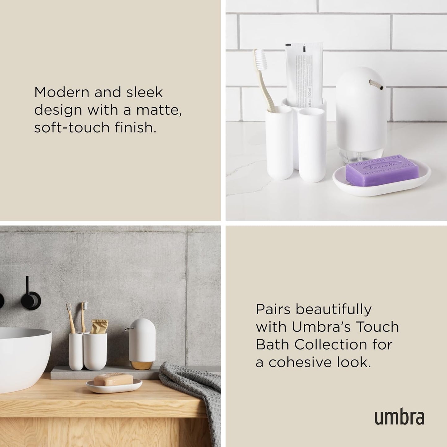 Touch Soap Pump - White