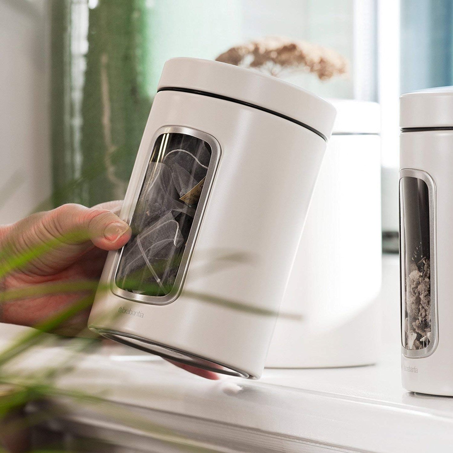 Window Canister 1.4 Litre - White