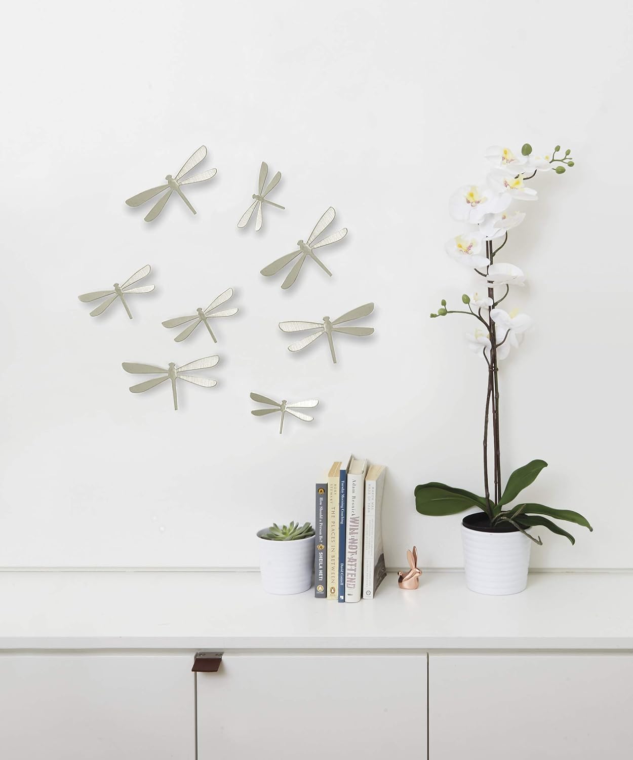 Wallflutter Wall Decor (8) Brushed Nickel