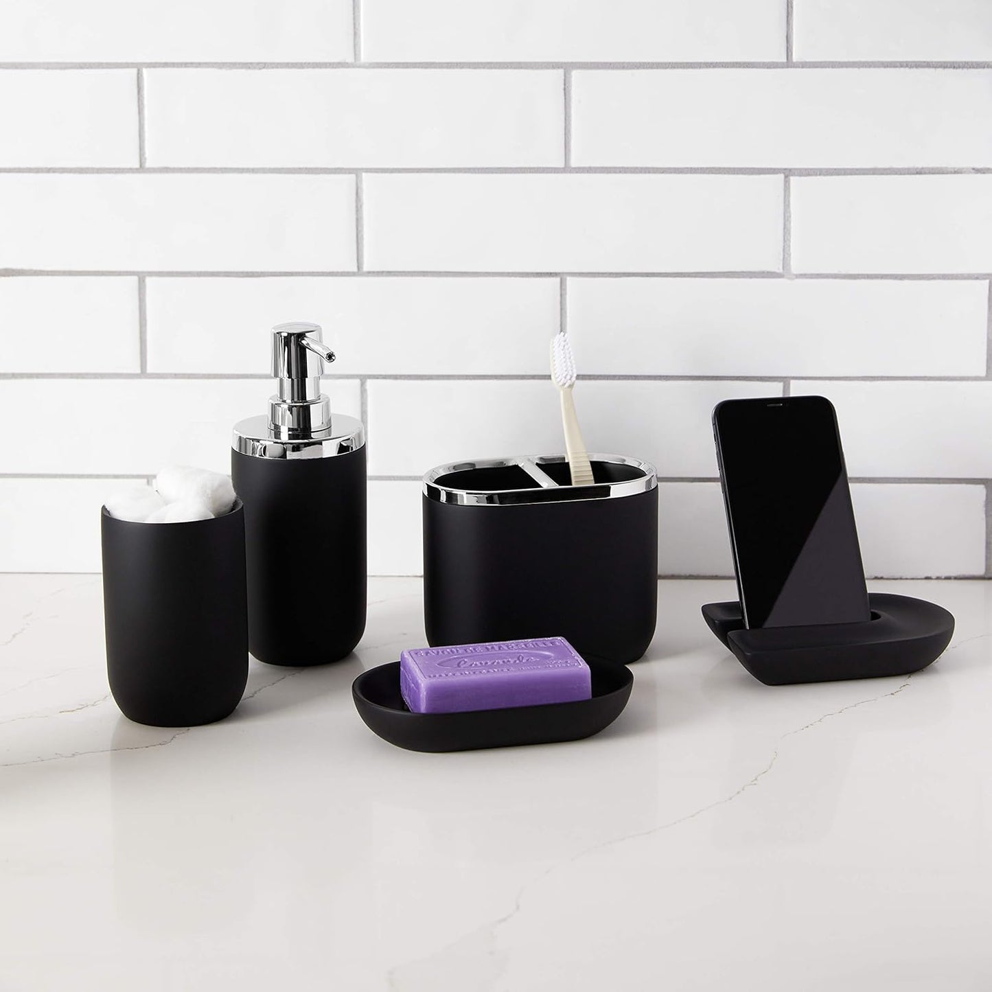 Junip Oval Soap Dish - Black