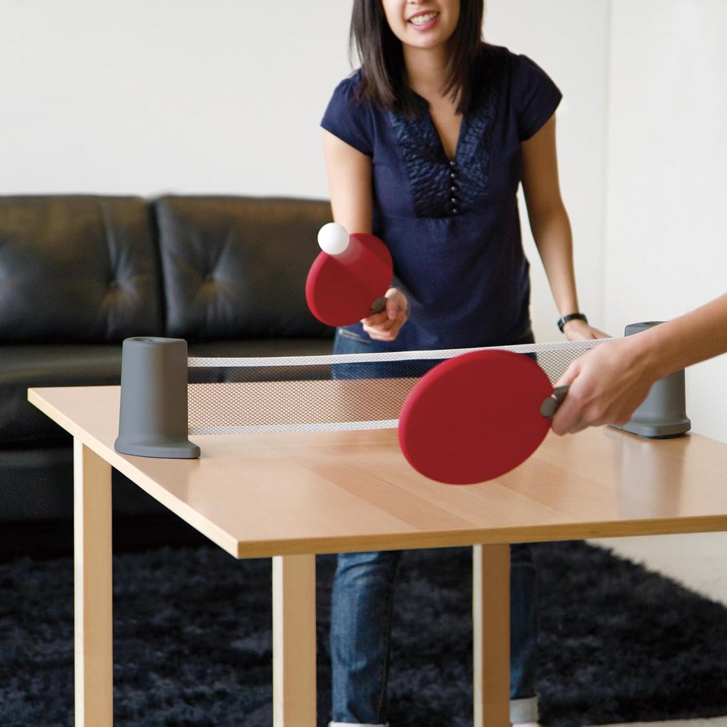 Pongo Table Tennis Set - Red/Charcoal