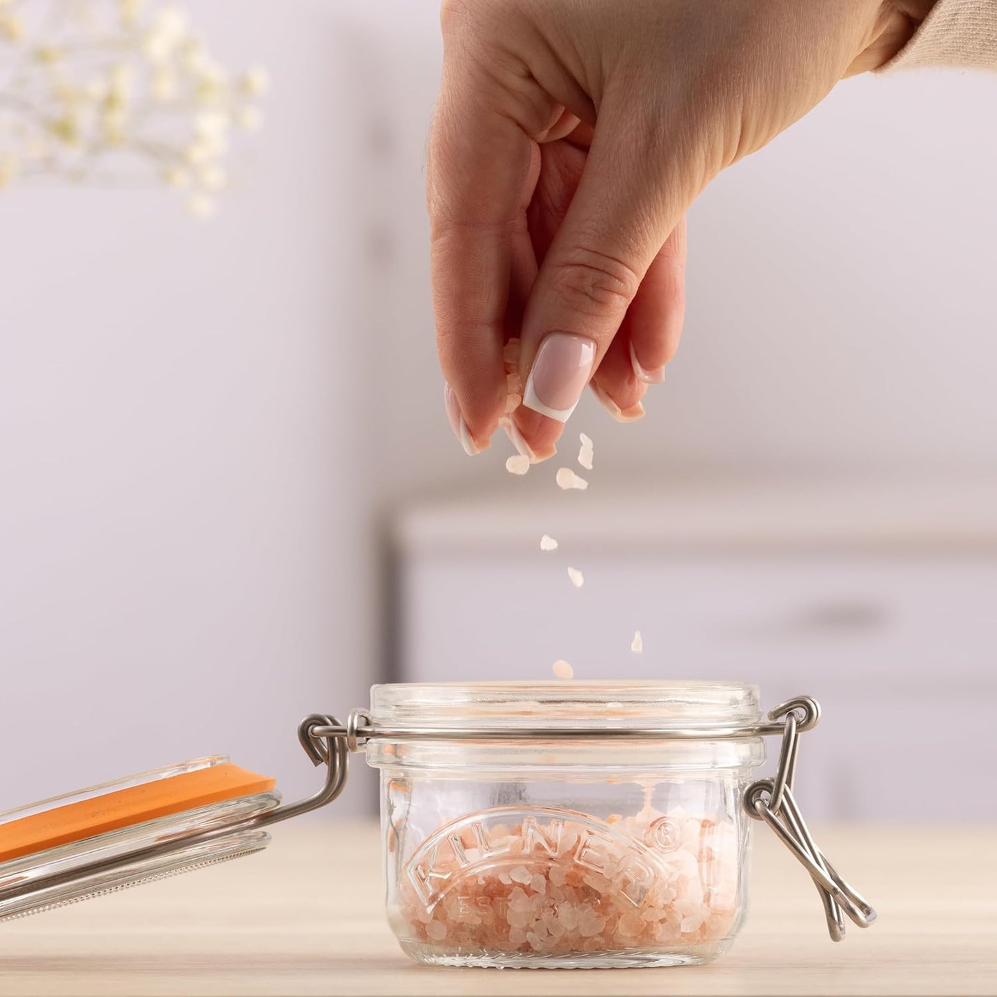 Clip Top Round Jar, 0.125L