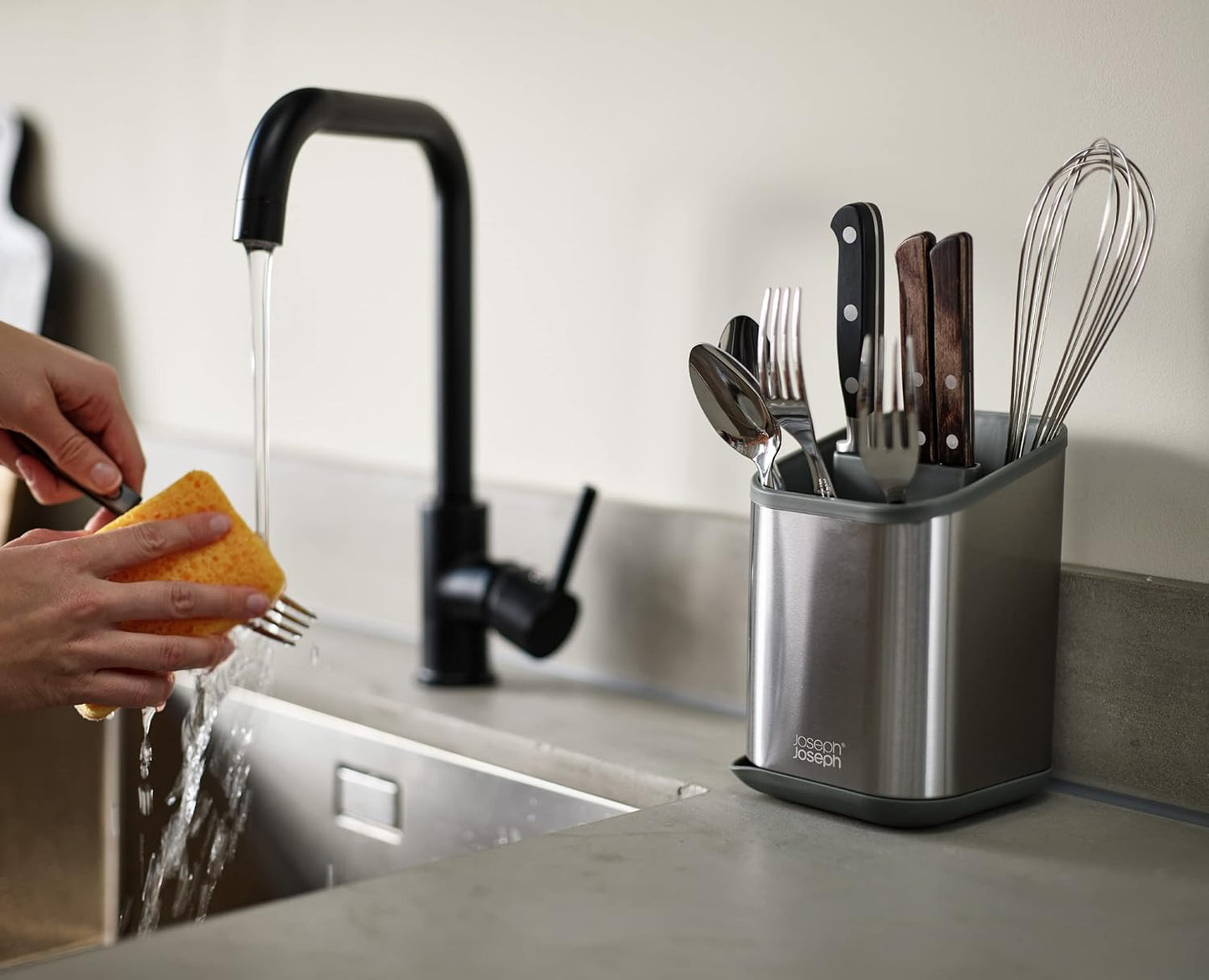 DUO Cutlery Drainer -  Stainless Steel