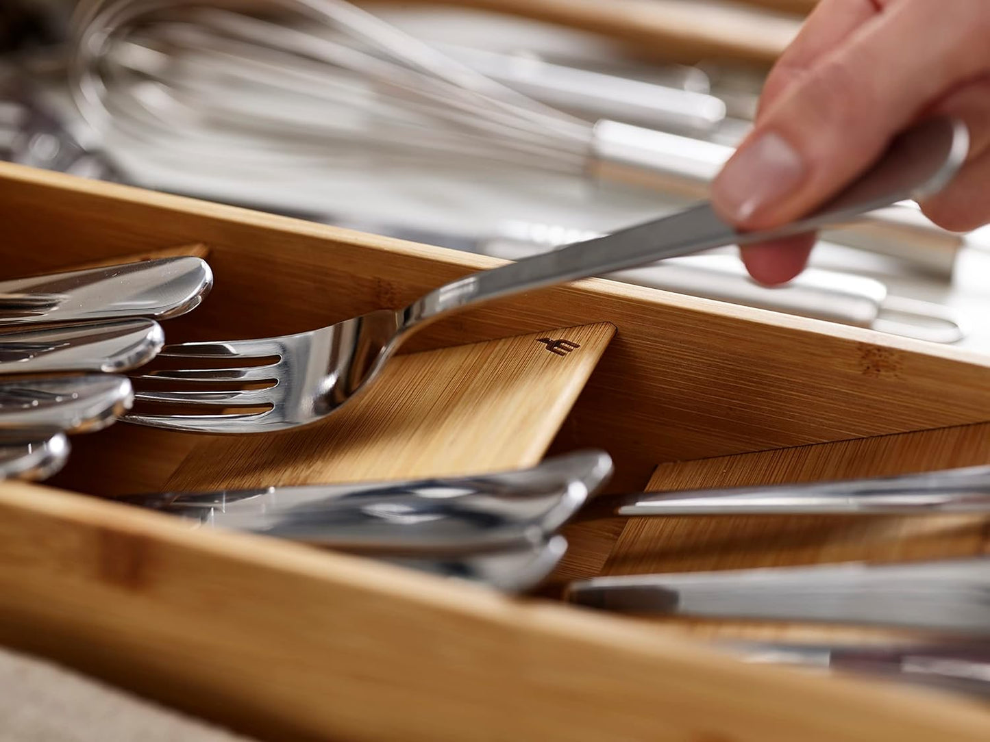 Drawerstore Bamboo Cutlery Organiser
