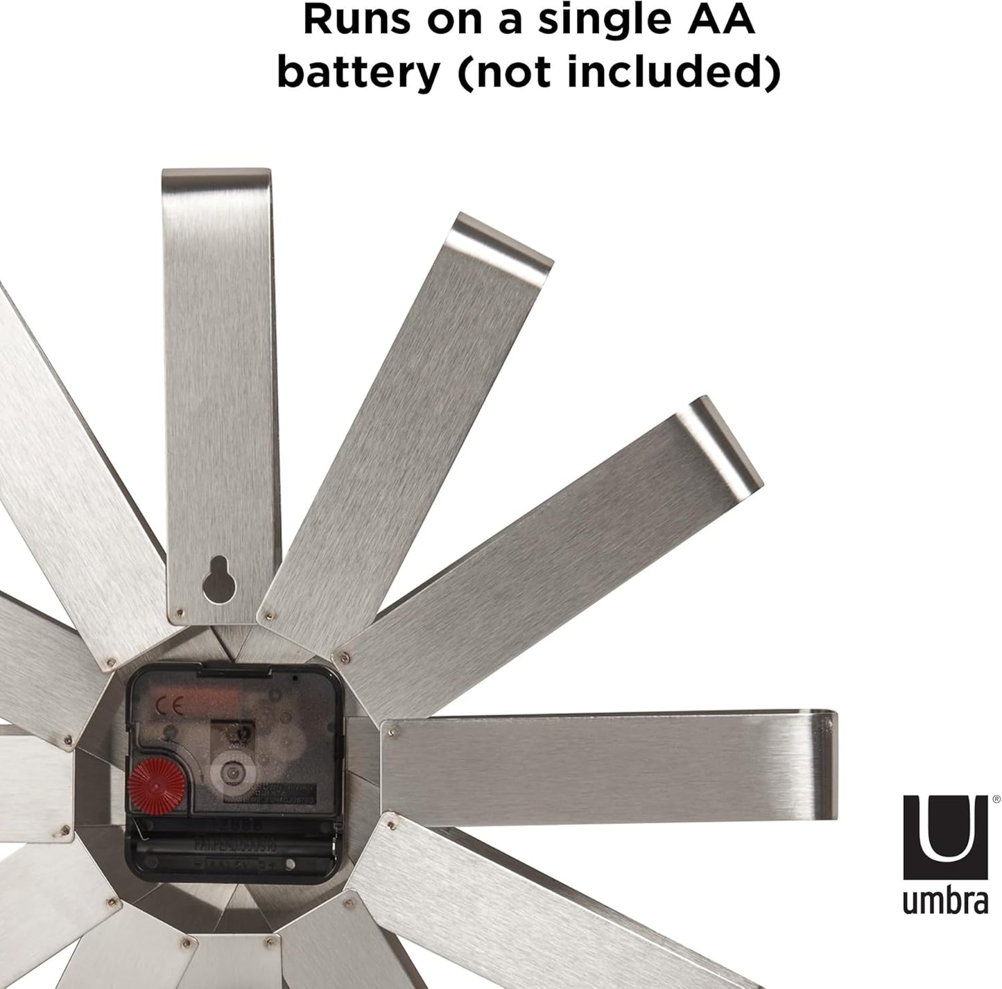 Ribbon Wall Clock 30cm - Steel