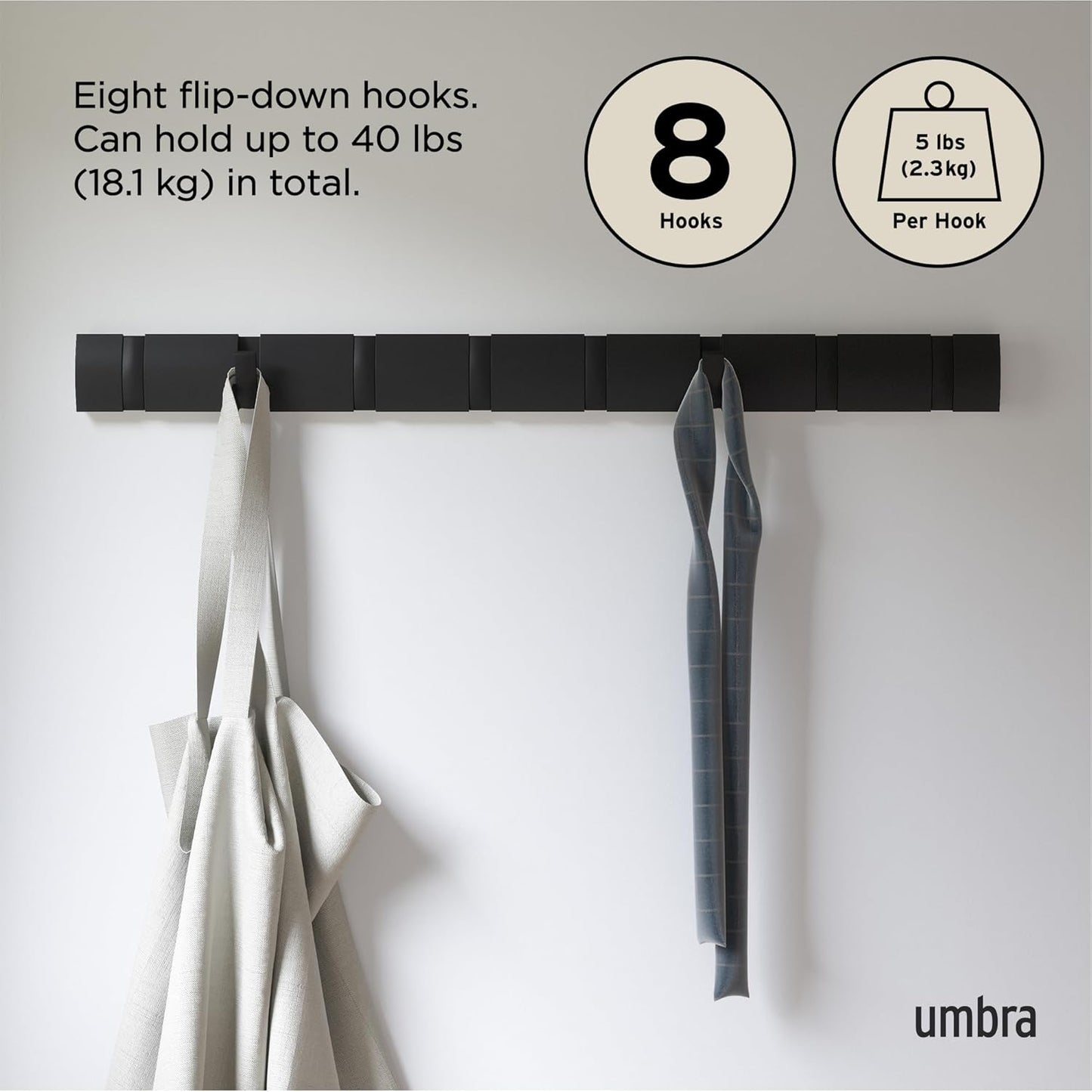 Flip 8 Hook - Black