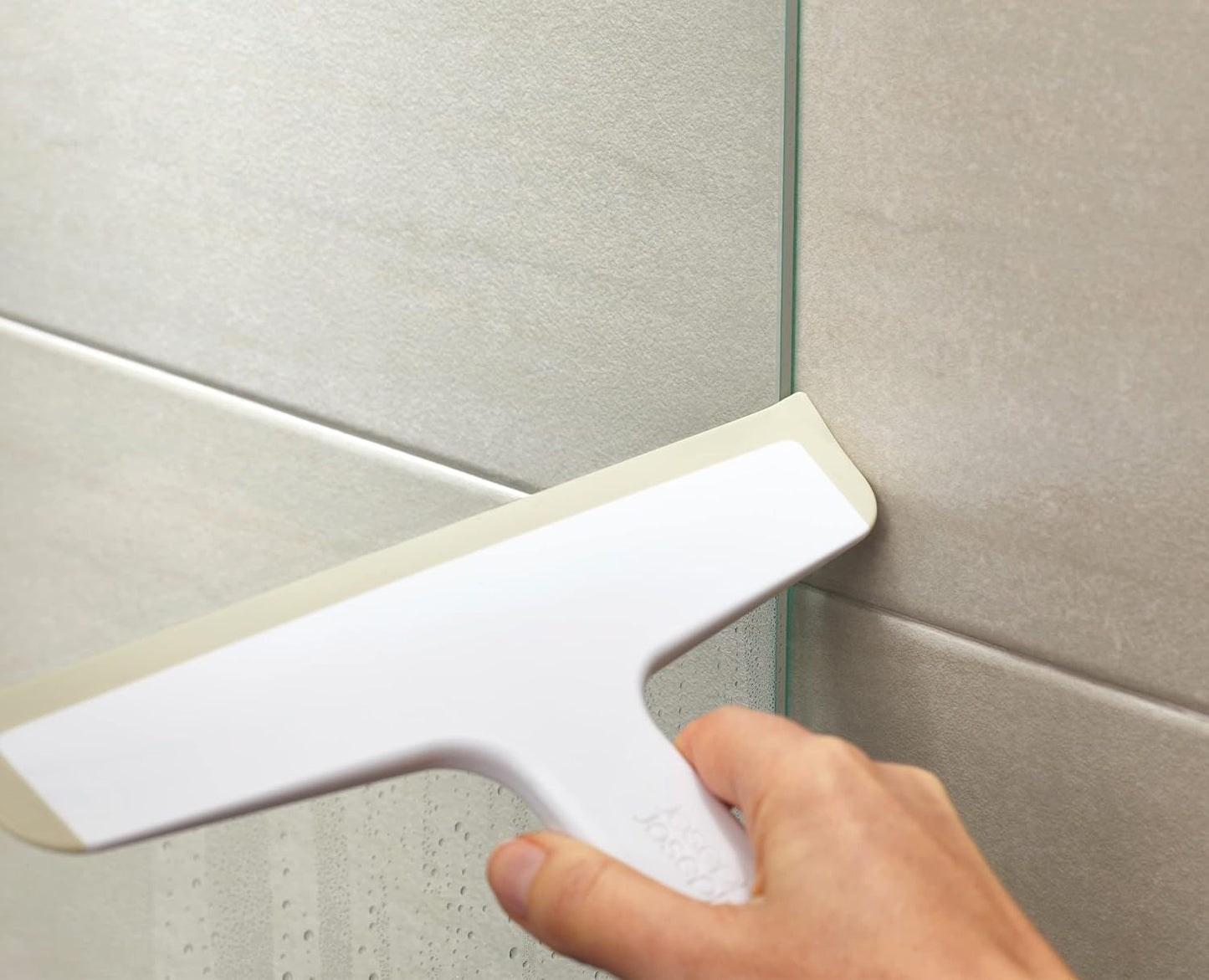 DUO Squeegee with Suction Holder - White