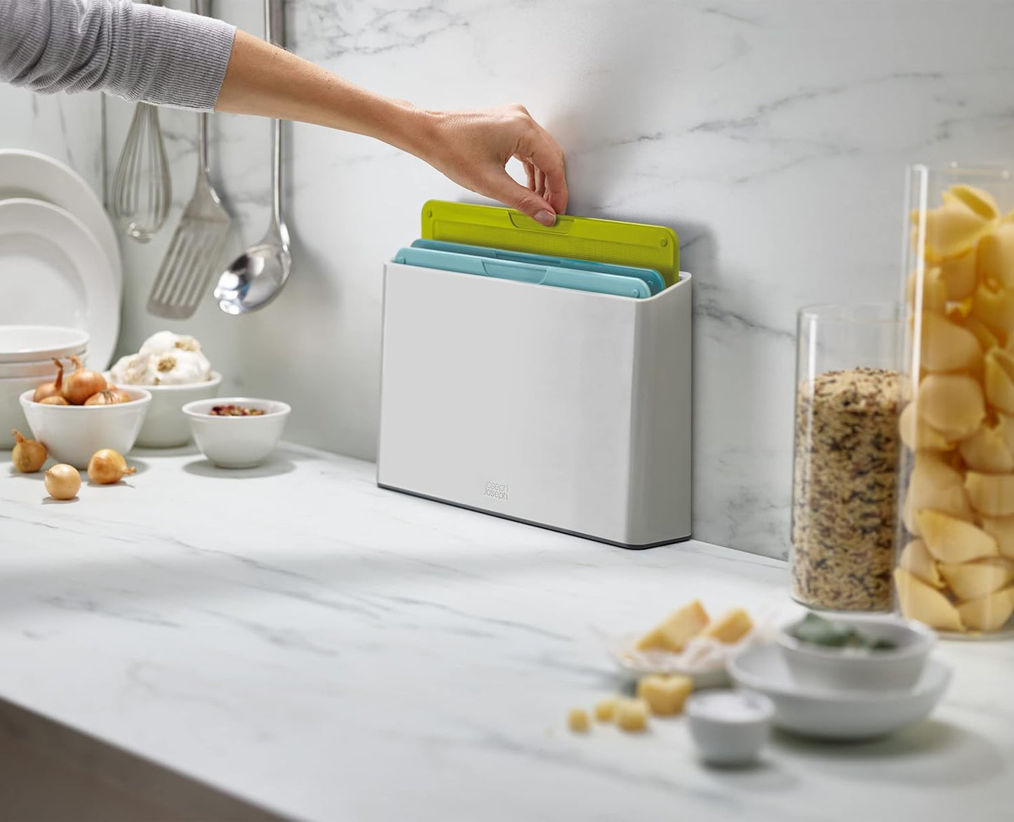DUO 3-Piece Chopping Board Set with Case - Opal