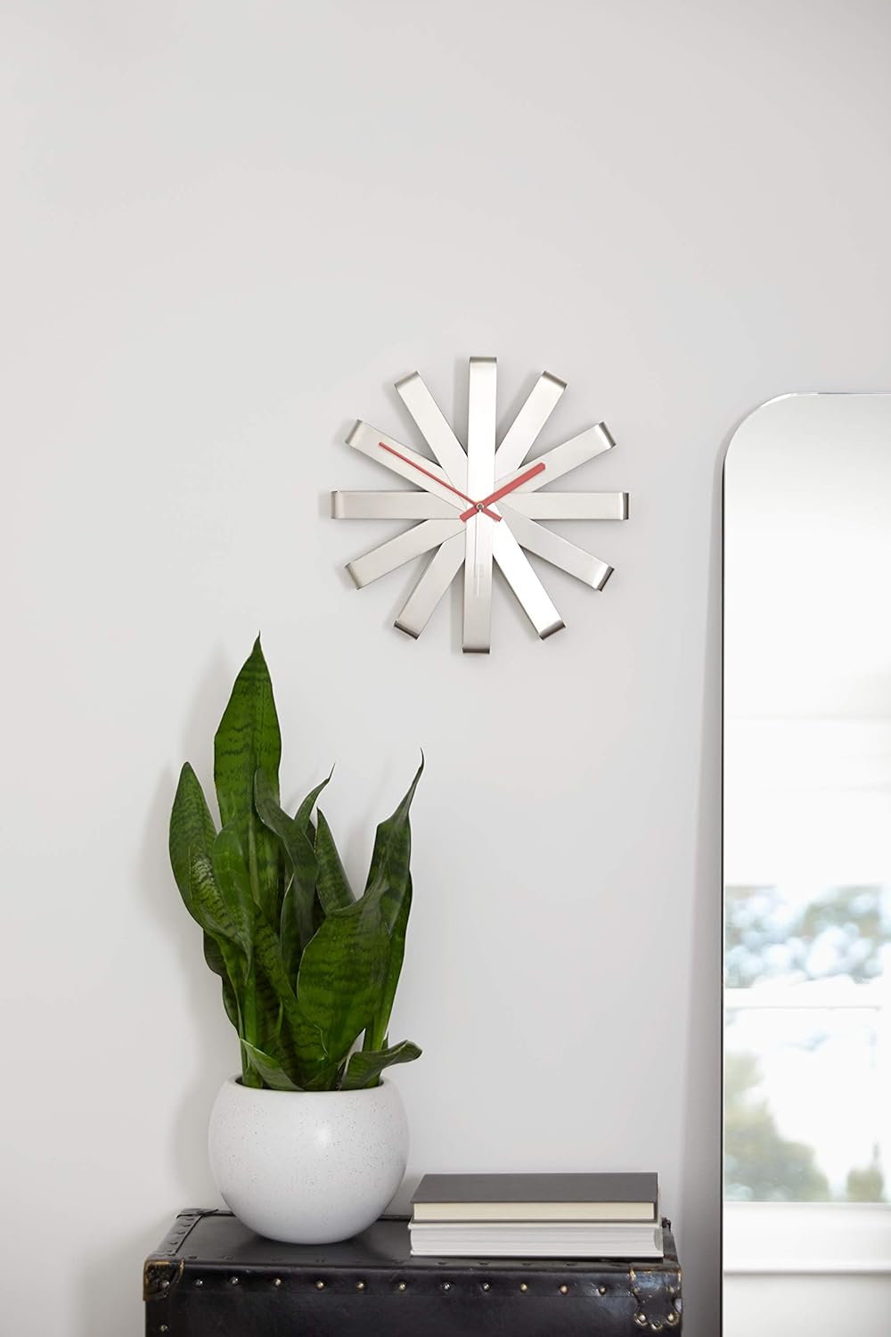 Ribbon Wall Clock 30cm - Steel