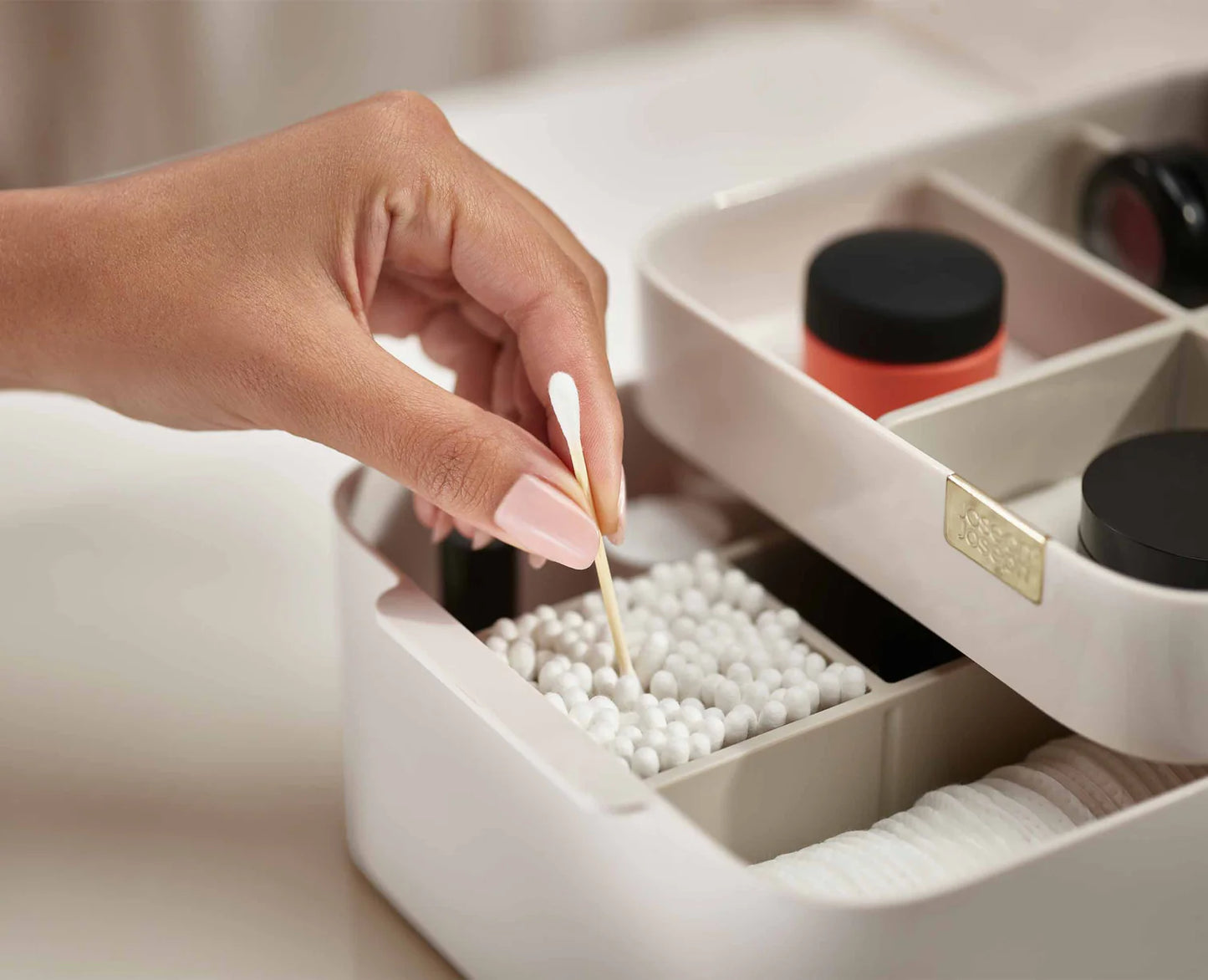 Viva Cosmetic Organiser with Drawer - Shell